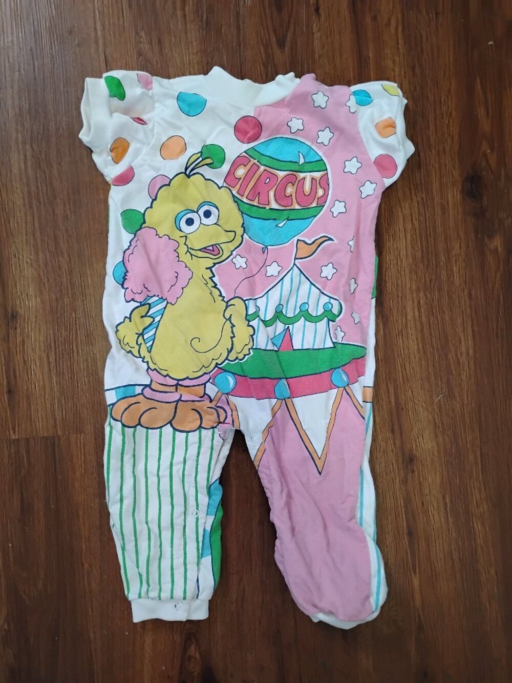 Vintage Sesame Street Babies Circus Onesie One Piece Bodysuit Toddler Baby
